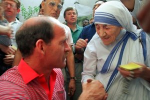 Clive Rice meets Mother Teresa in Calcutta
